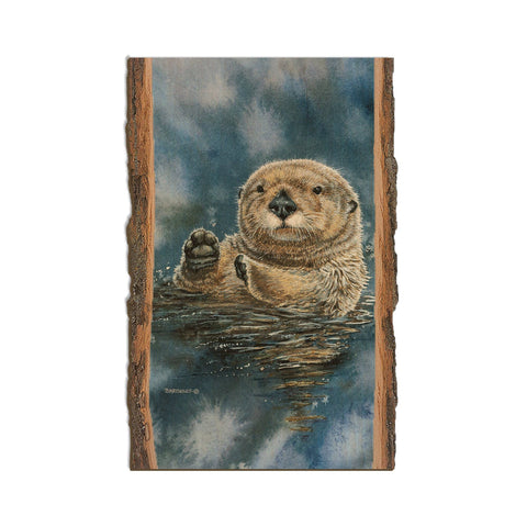 Wood Magnet - Live Edge Bartholet's Sea Otter