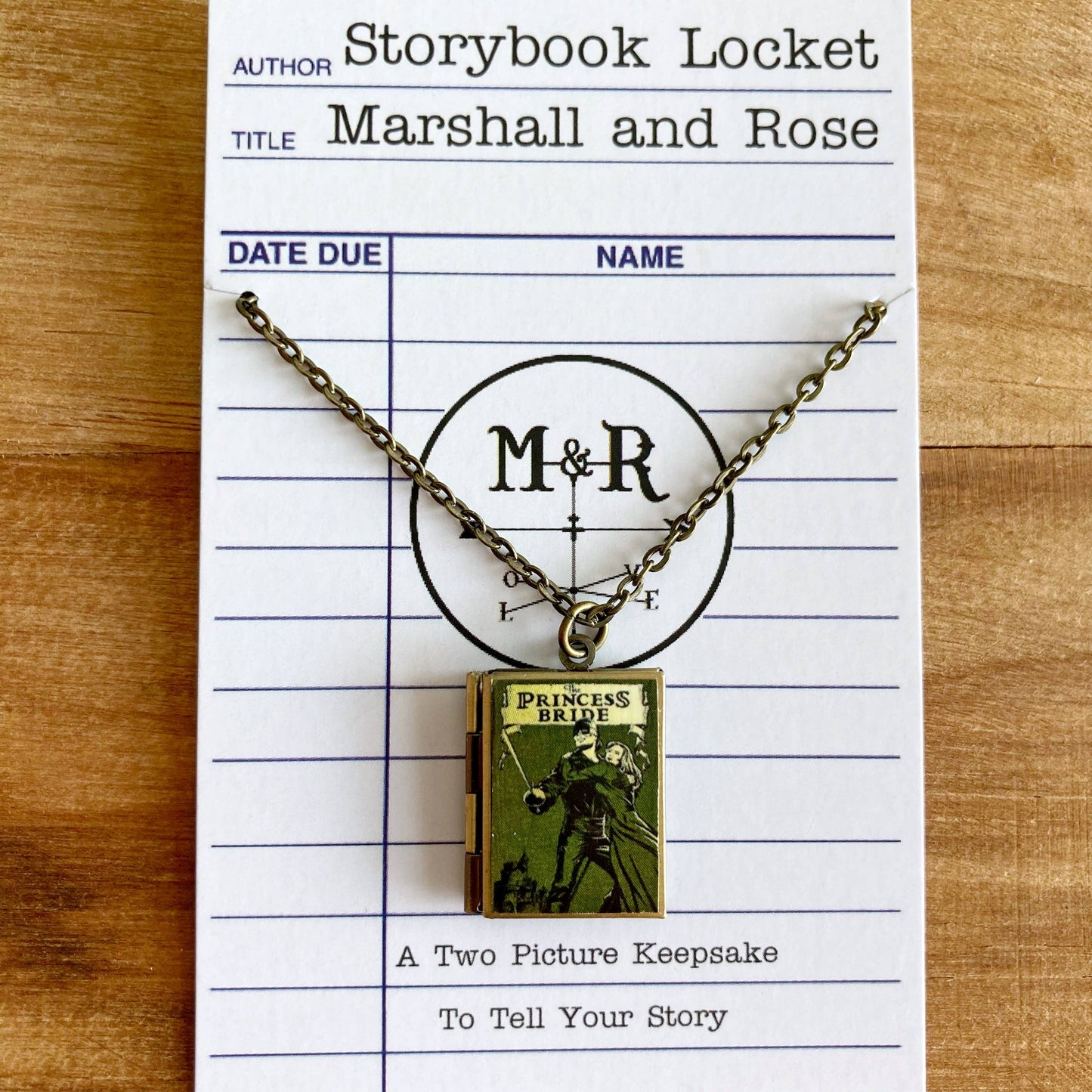 Book Locket - The Princess Bride (Bronze)