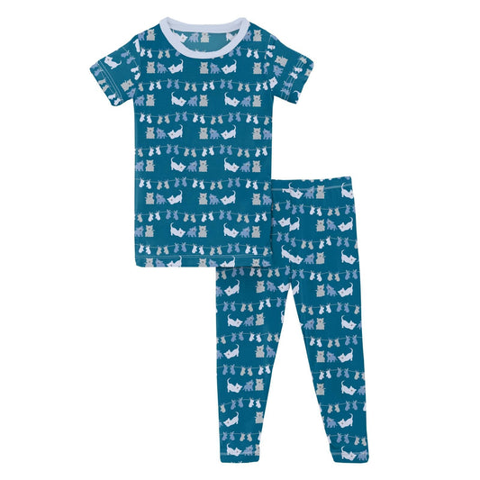 2 Piece Pajama Set (Short Sleeve) - Seaport Three Little Kittens