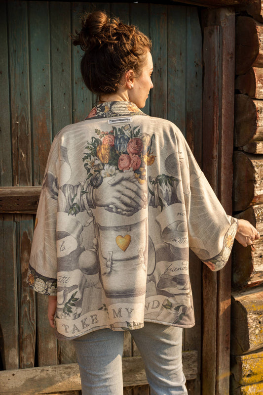 Cozy Fleece Cardigan Kimono Jacket - Take My Hand