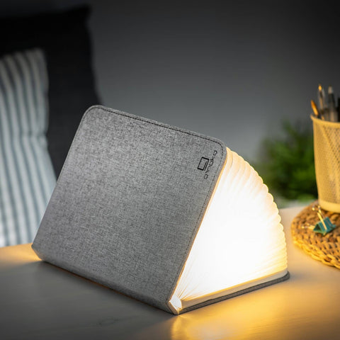 Smart Light - Linen Fabric Smart Book Light: Urban gray / Large