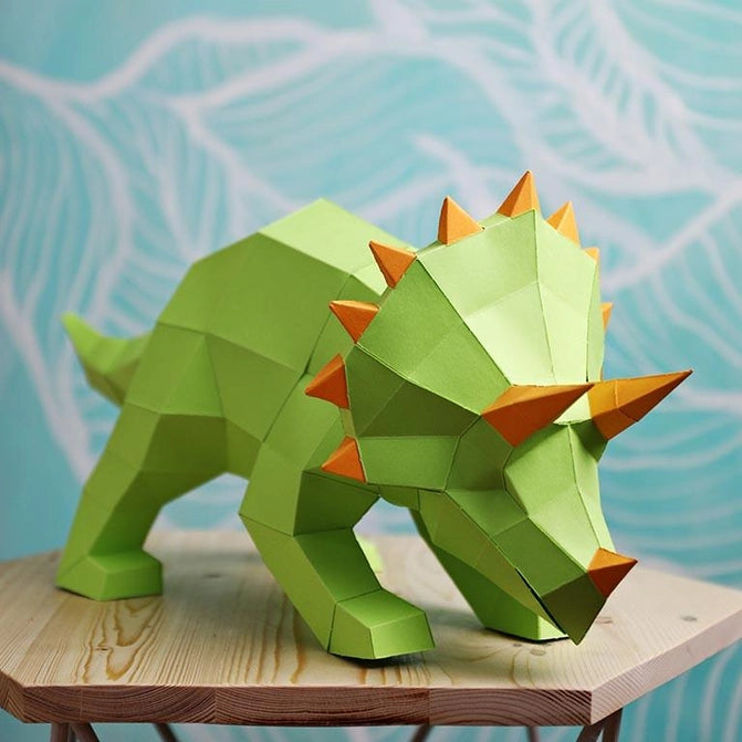3D PaperCraft - Triceratops Lamp