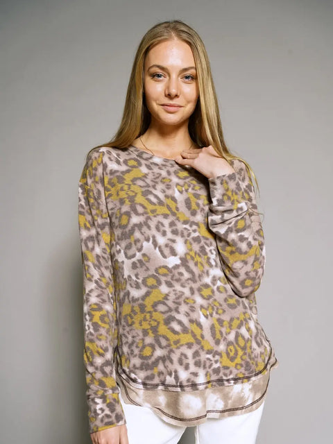 Top - Leopard Pullover