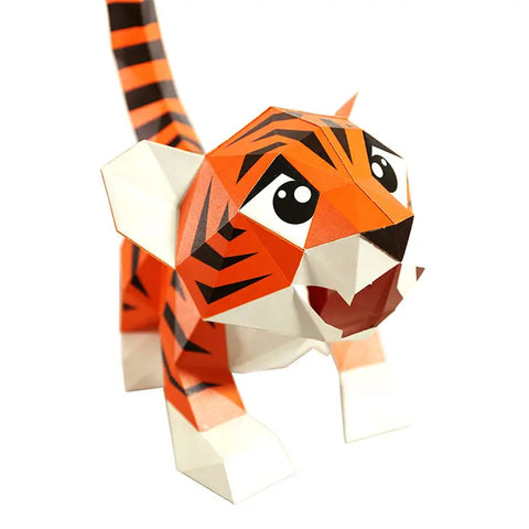 3D PaperCraft - Baby Tiger Lamp