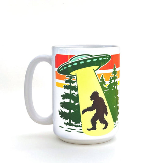 Mug (Ceramic) - Bigfoot UFO (15oz)