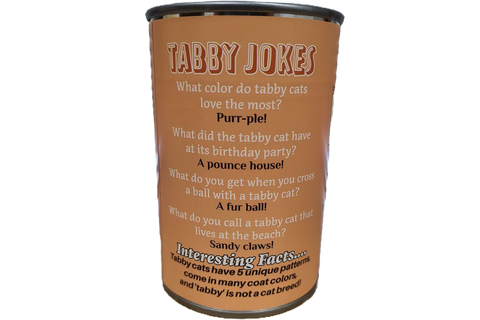 Stuffed Animal - Canned Orange Tabby Cat