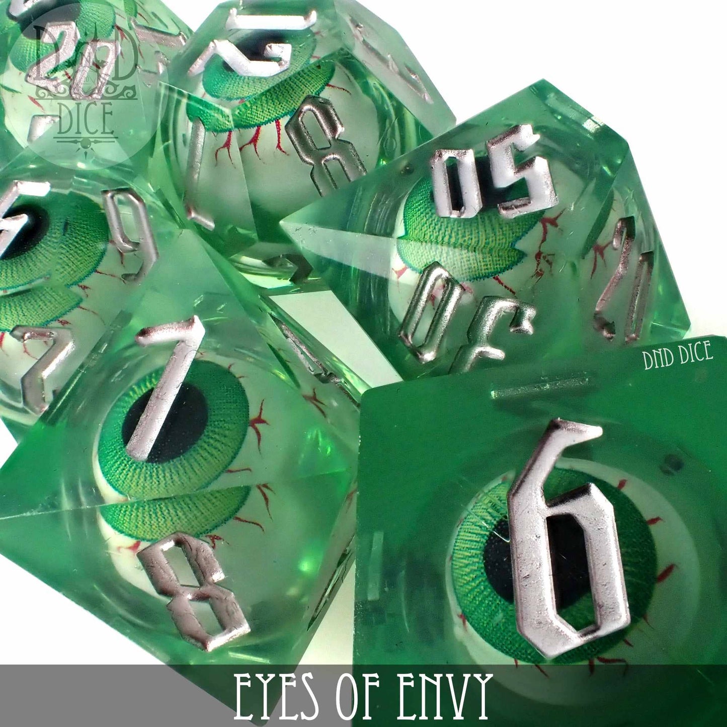 Dice Set - Eyes of Envy Liquid Core