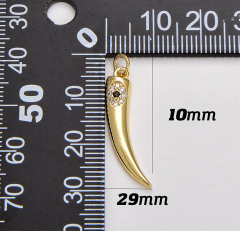 Pendant - Gold Filled Tusk Horn
