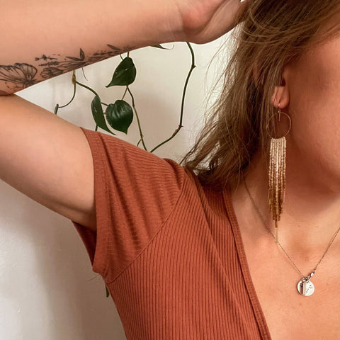 Earrings - Orbit Set In Terracotta