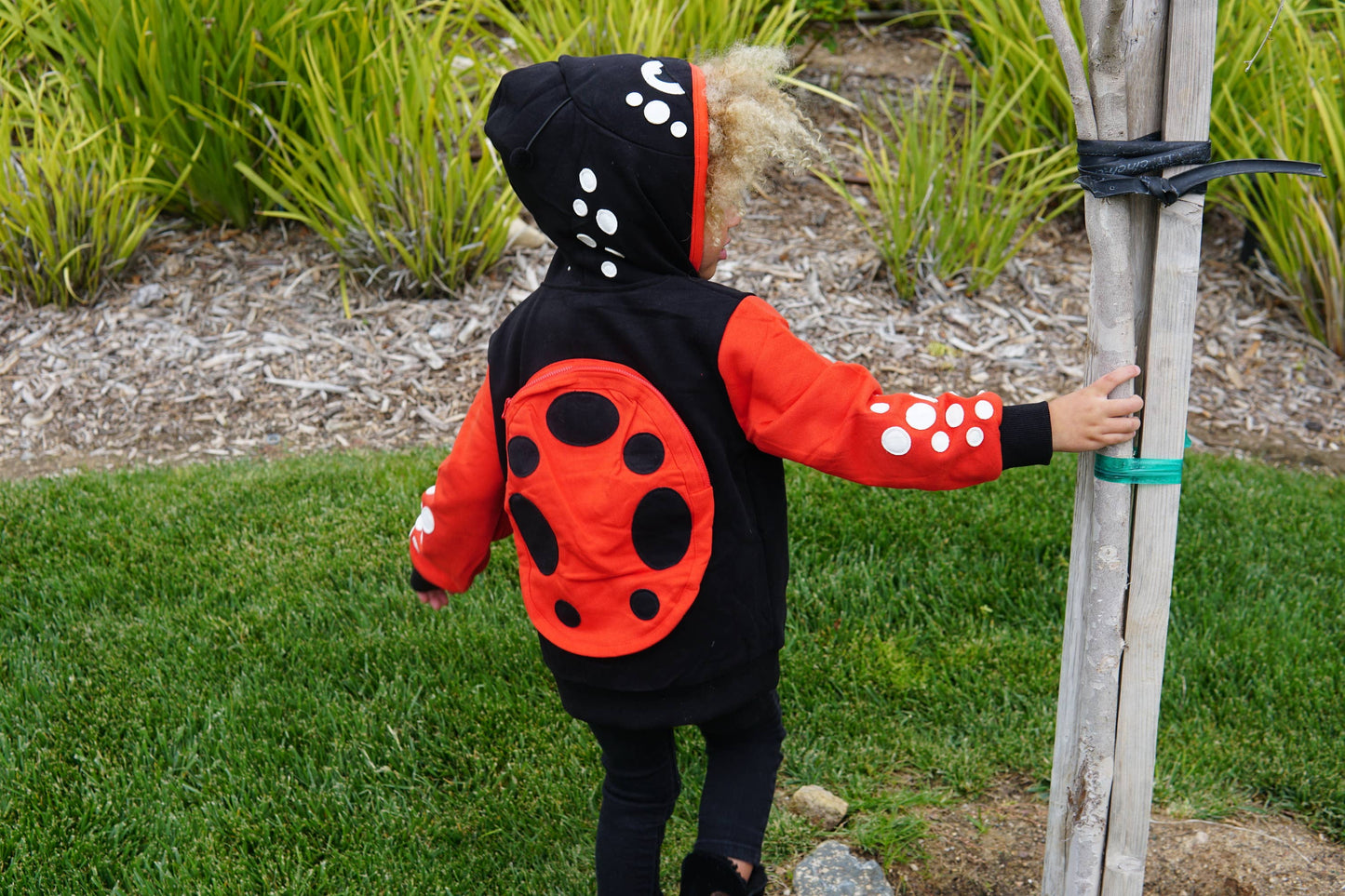 Backpack Hoodie - Ladybug