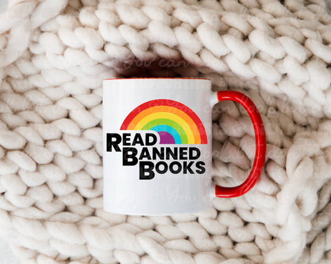 Mug (15 oz) - Read Banned Books Red