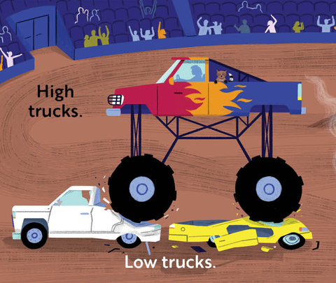 Board Book - Go, Trucks, Go!: A Transportation Board Book for Toddlers