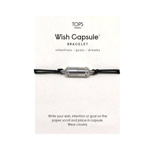 Wish Capsule Bracelet - Silver: Red