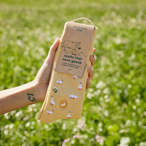 Socks that Save Geese - Yellow