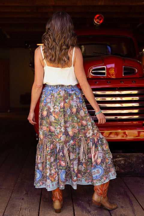 Atelier Skirt - Love Language with Floral Print