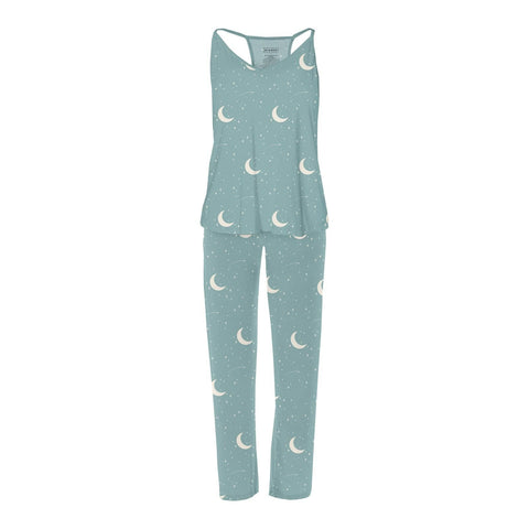 Women's Swing Tank & Pajama Pants Set - Jade Starry Sky & Moon