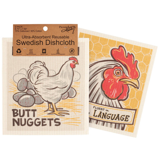 Swedish Dishcloth Set - Fowl Language