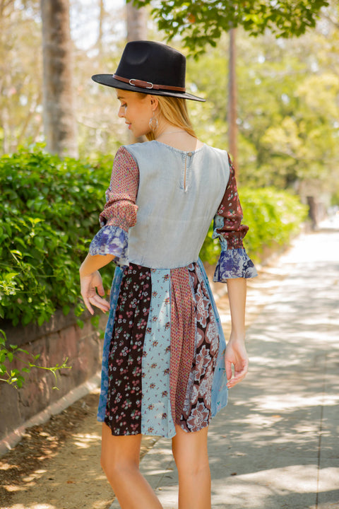boho western mini dress Boho Knit Bridal Dress, Festival Mini Dress, Lace Romantic Boho Dress, Gypsy Tale