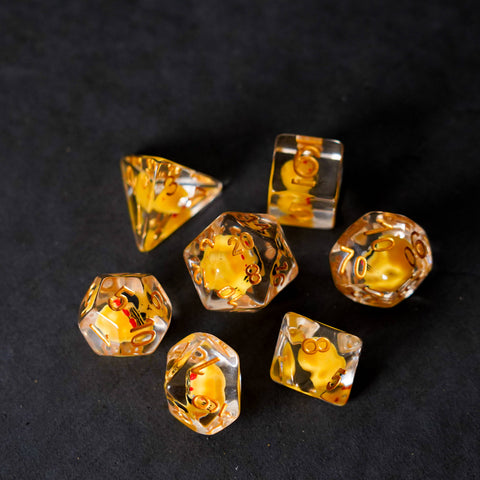Dice Set - Cat Dice Resin Polyhedral