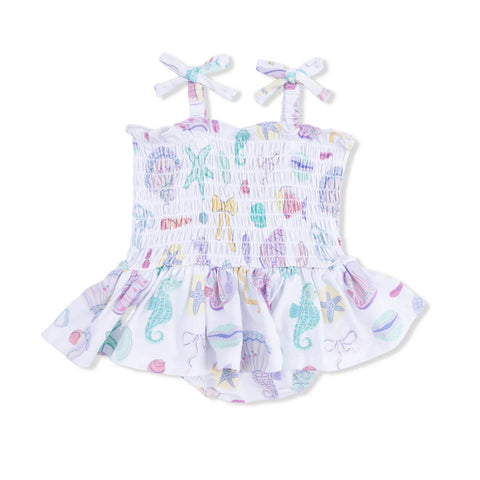 Smocked Bubble with Skirt - Beach Days