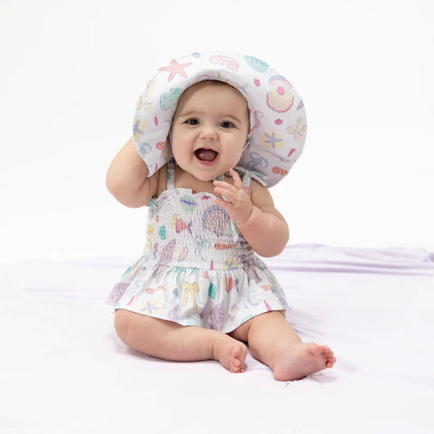 Smocked Bubble with Skirt - Beach Days