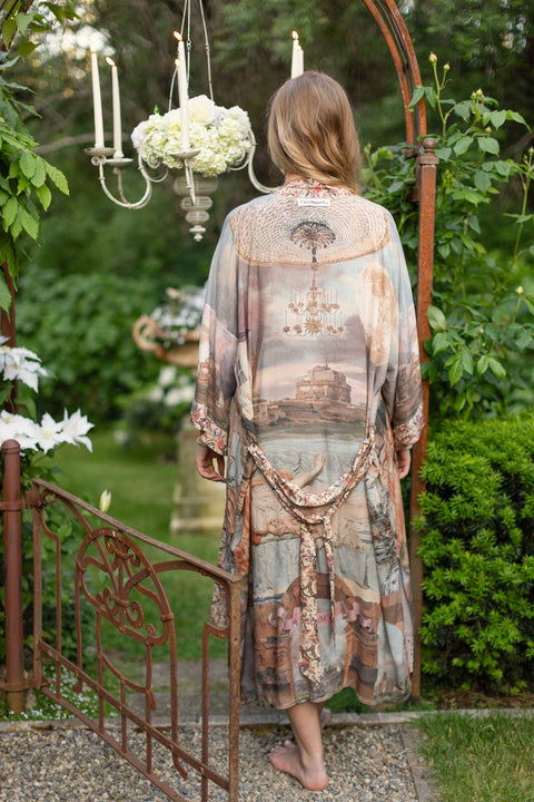 Opera Duster Kimono Robe - Imaginarium w/ Moon, Dreamer