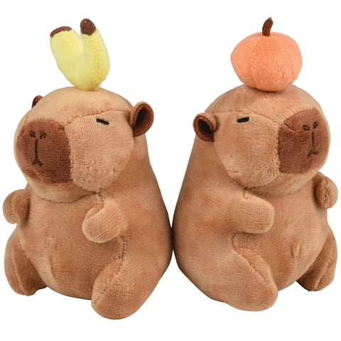 Stuffed Animal - Jiggly Capybara Assorted Fruit