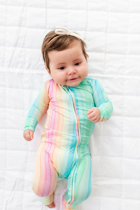 Romper (Convertible) - Rainbow Stripe