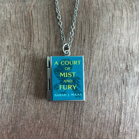 Necklace - Book Locket: A Court of Mist and Fury Stainless Steel