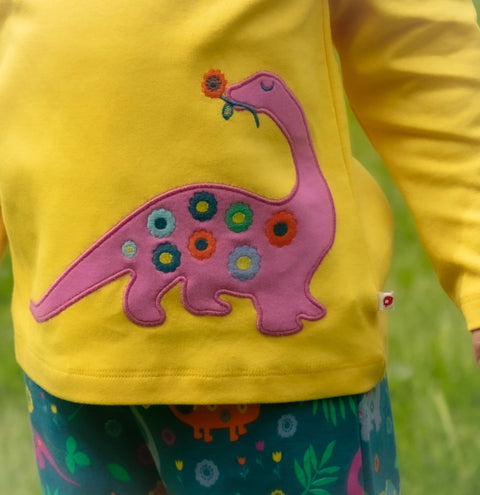 Shirt (Long Sleeve) - Dinosaur Applique