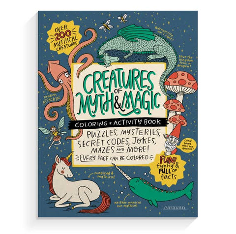 Coloring & Activity Book - Creatures of Myth & Magic