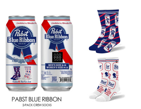Socks - Pabst 2 Pack Crew