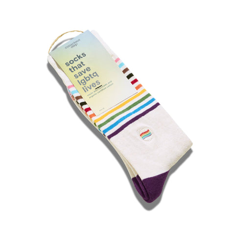 Socks that Save LGBTQ Lives - Pride Flag
