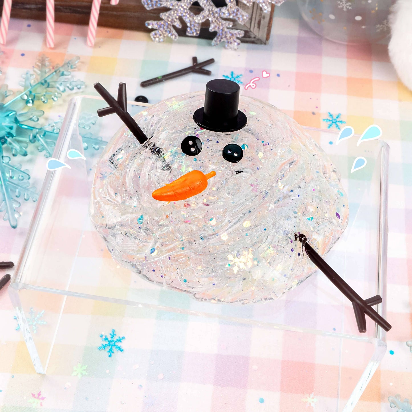 Slime - Melted Snowman Clear Putty