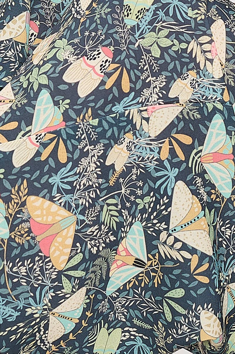 Overalls - Moth Print