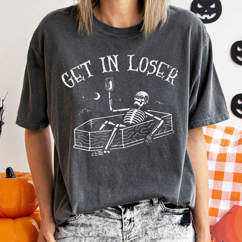 Tee Shirt - Get In Loser Retro Halloween