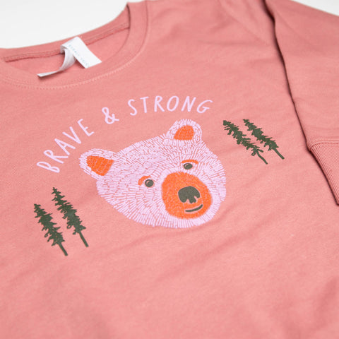 Crewneck Sweatshirt (Kids) - Brave & Strong