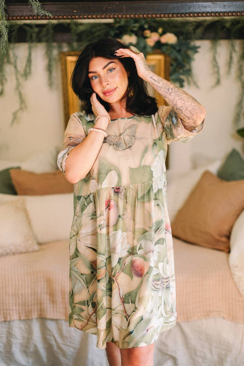 Artist Dress Tunic with Pockets - Fleur De Soleil