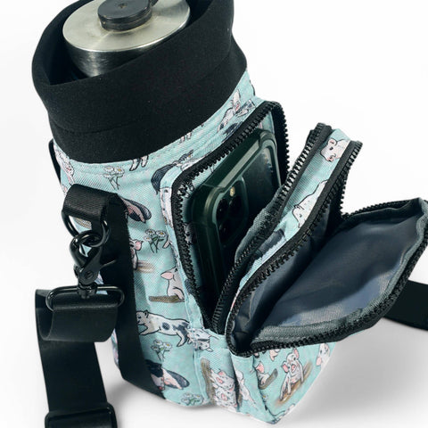 Water Bottle Carrier - Piggy Patch