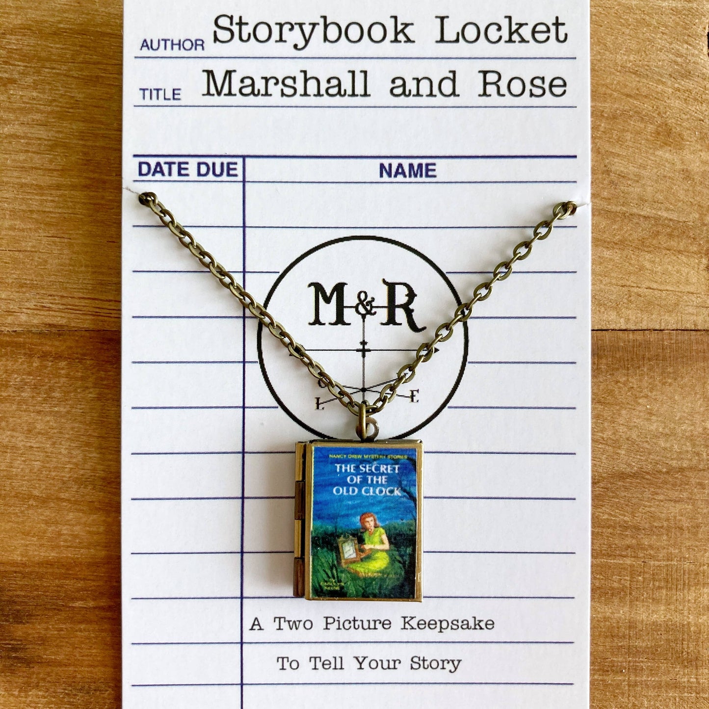 Book Locket - Nancy Drew: Secret of the Old Clock (Bronze)