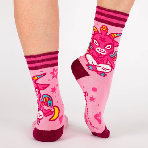 Crew Socks - Cute Baphomet