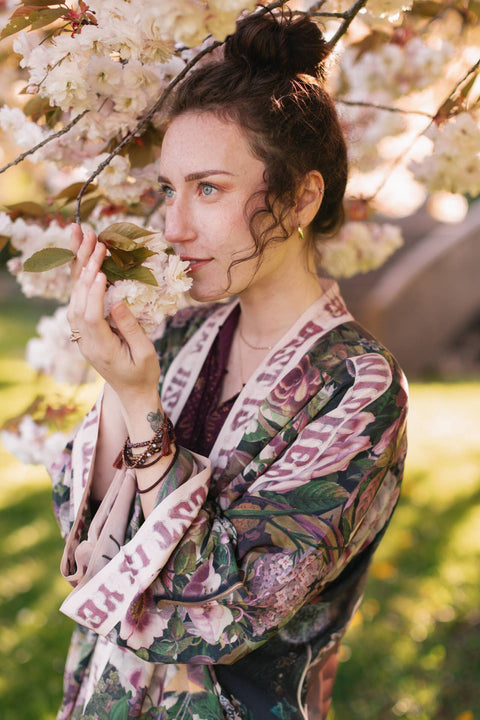 Pixie Duster Cropped Kimono - A Wish w/ Wishbone Dandelion