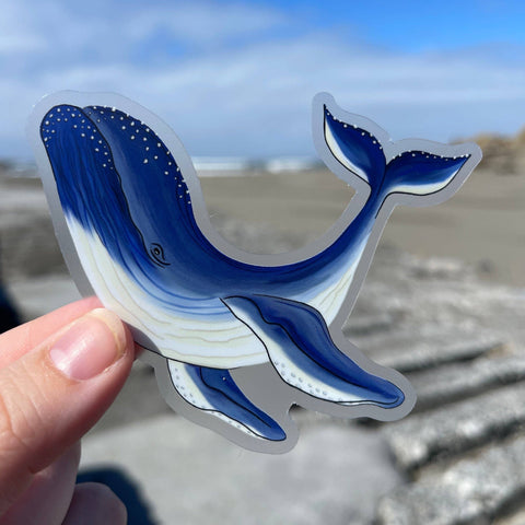 Sticker - Humpback Whale (Clear)