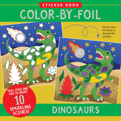 Color-By-Foil Sticker Book - Dinosaurs