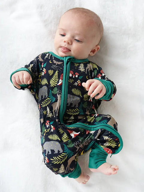 Footie (Convertible) - Night Forest