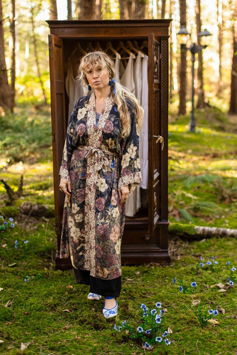 Lionheart Opera Duster - Narnia Inspired Print & Botanicals