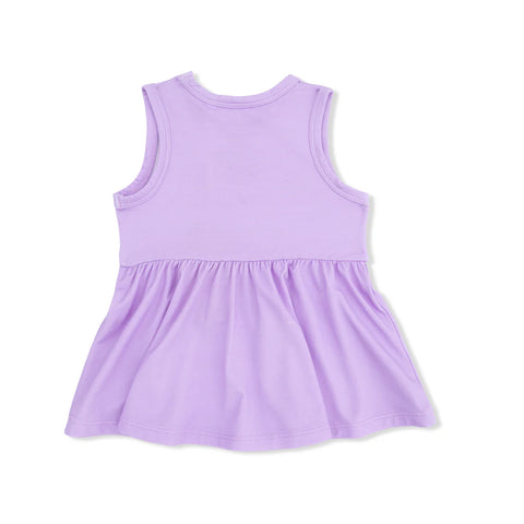 Peplum Tank with Baby Bells - Lacy Lavender Floral
