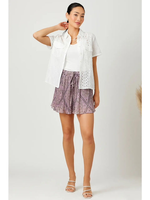 Shirt - Embroidery Mixed Off White