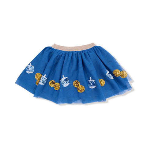 Tutu Skirt - Hanukkah Blue