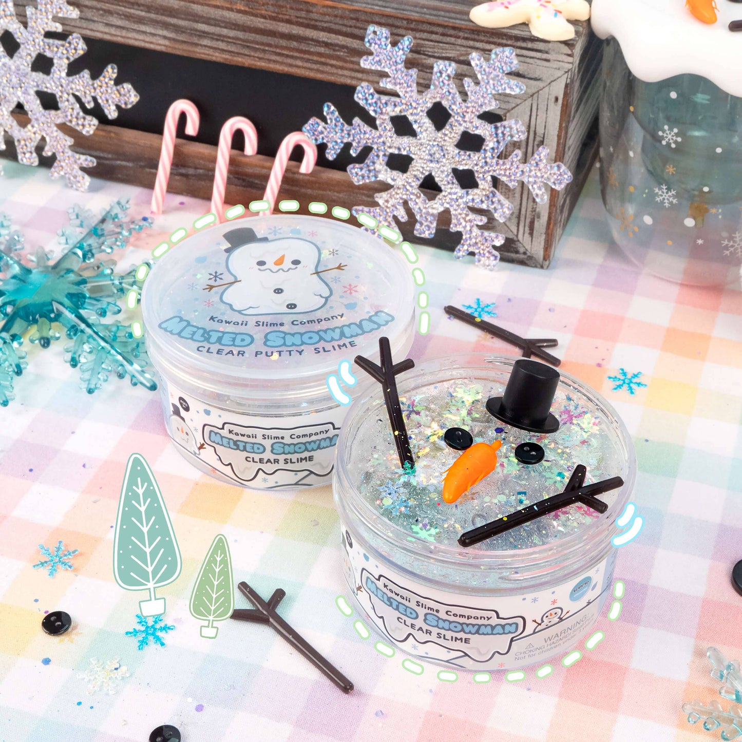 Slime - Melted Snowman Clear Putty